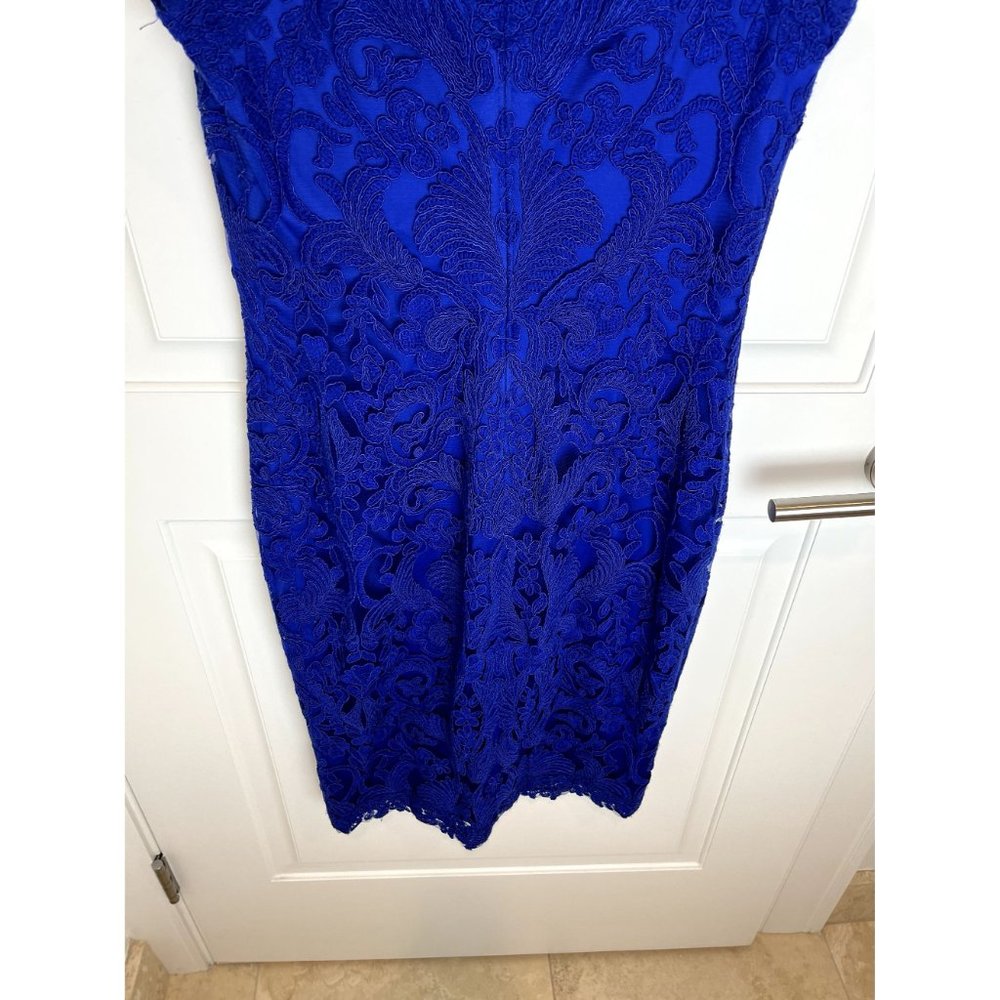 Tadashi Shoji Royal Blue Lace Midi Dress - Picture 8 of 12